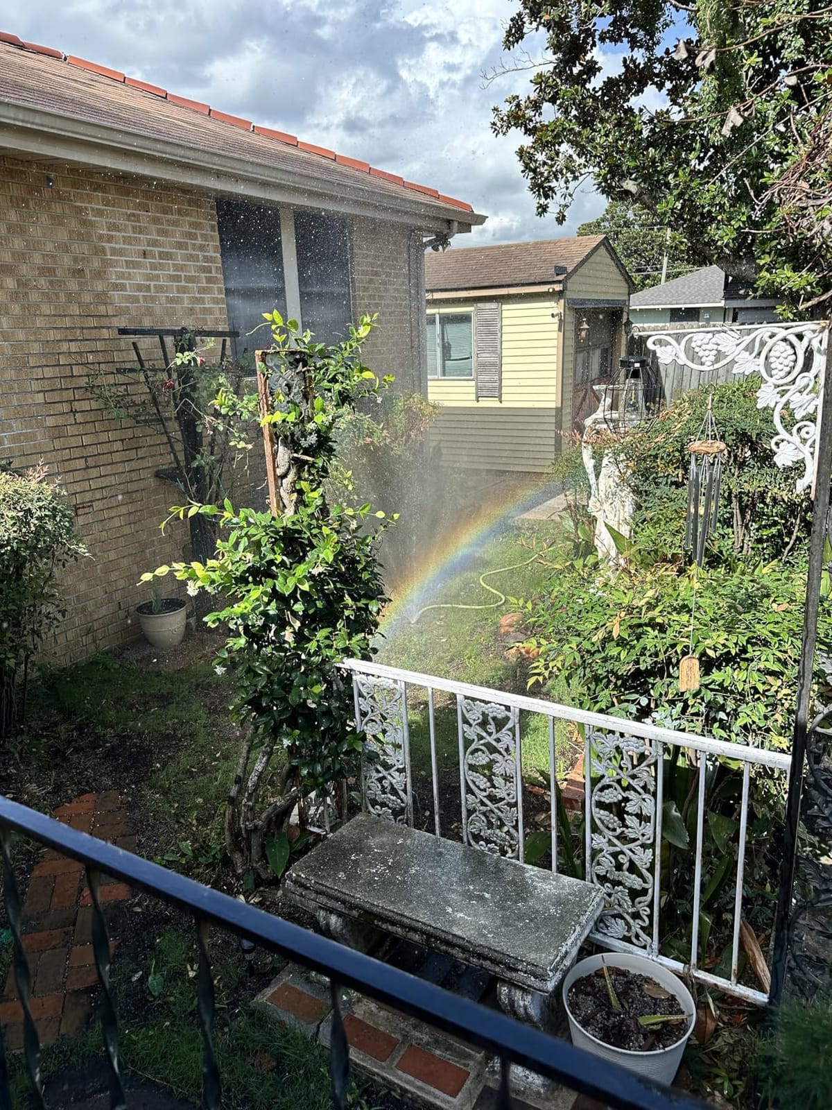 Uranshin Metal Circular Spot Sprinkler 1PC, 360° Sprinkler Head for Hose | Small Garden Sprinklers up to 30ft Coverage Area, Lawn Sprinklers for Small Area Yard Garden Watering customer photo 1