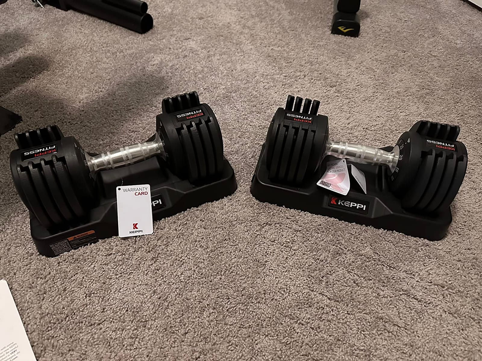 Keppi Adjustable Dumbbells Set of 2, Quick Adjust Weights for Home customer photo 1