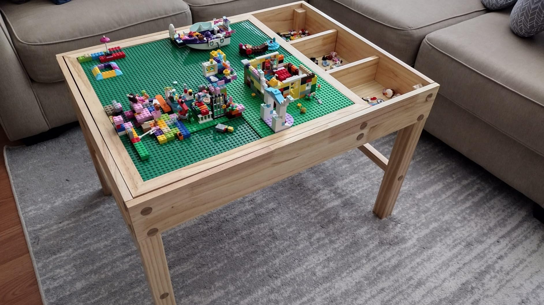 Papablic 2 in 1 Kid Activity Table with Large Storage for Older Kids customer photo 1