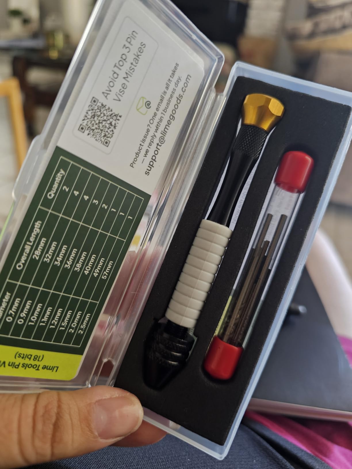 Pin Vise Hand Drill Manual with Micro Drill Bits, Jewelry Drill for Resin customer photo 1