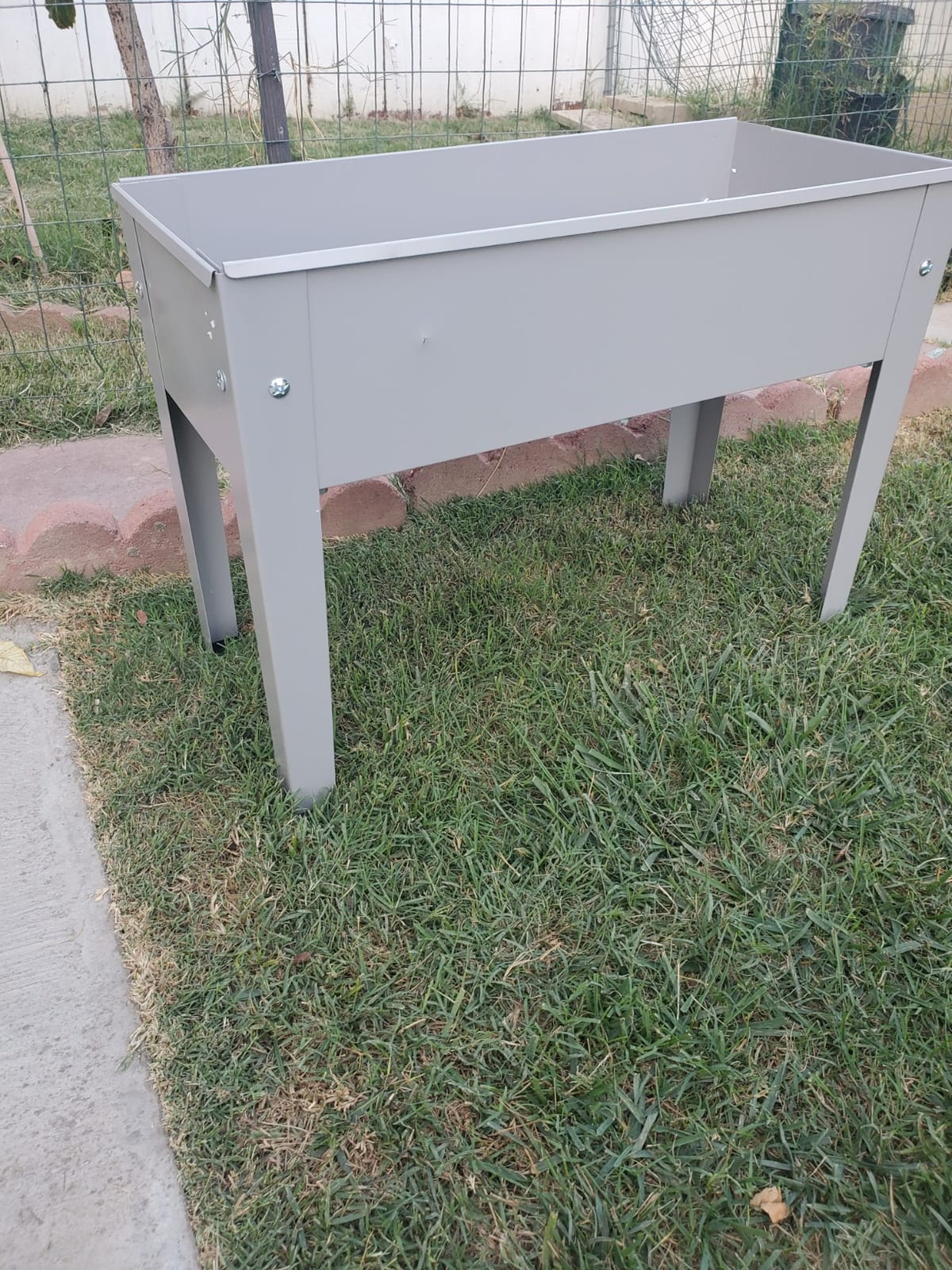 Metal Raised Garden Bed,Raised Planter Box with Legs,Herbs and Vegetables Planter Suitable for Outdoor Patio Deck and Porch (Gray) customer photo 1