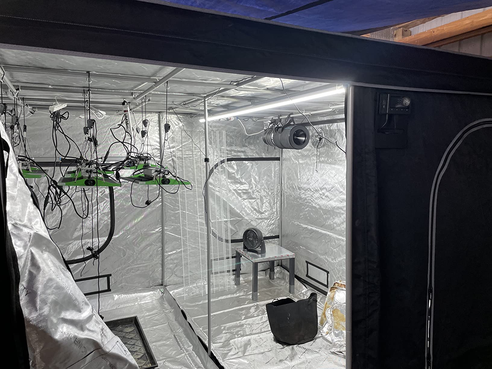 AC Infinity CLOUDLAB, Advance Grow Tent | Largest Zipper Window, 2000D Mylar Canvas, 1