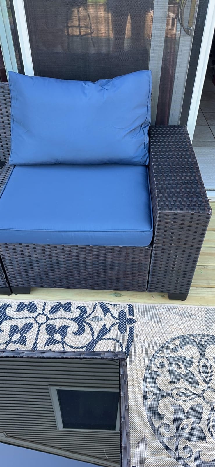 Kullavik 7 Piece Patio Furniture Set, Outdoor Wicker Sectional Sofa | Patio Conversation Set with 4