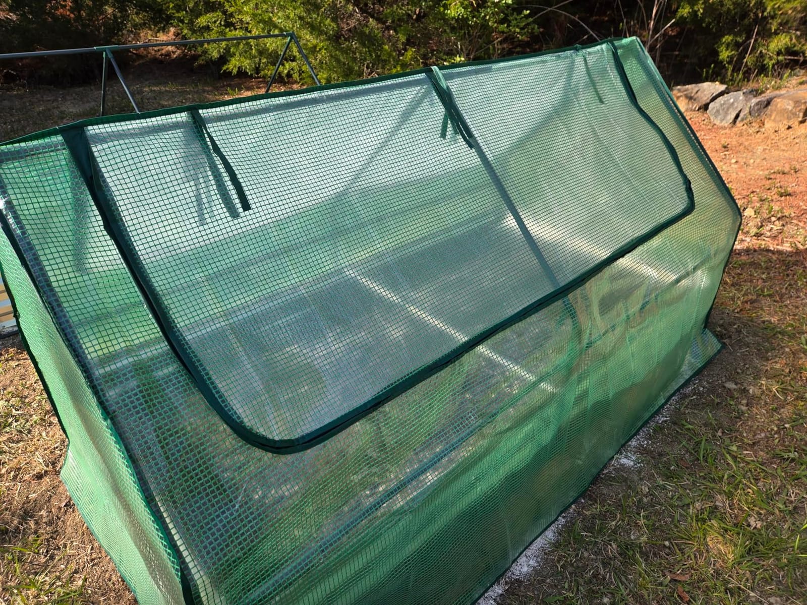 Quictent 6x3x1ft Galvanized Raised Garden Bed with Cover | Metal Planter Bottomless Box, Large Screen Windows Mini Greenhouse 20pcs T-Tags 1 Pair Gloves Outdoor Green customer photo 2
