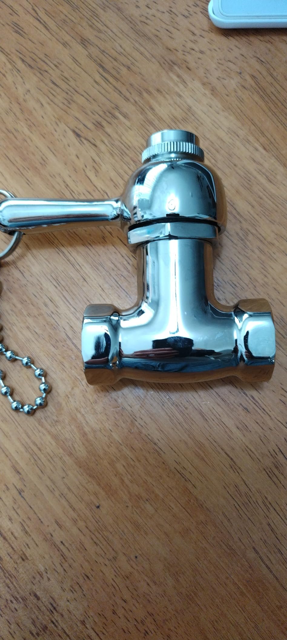 Self-Closing Shower Valve with Pull Chain, Chrome, Indoor or Outdoor Use customer photo 1