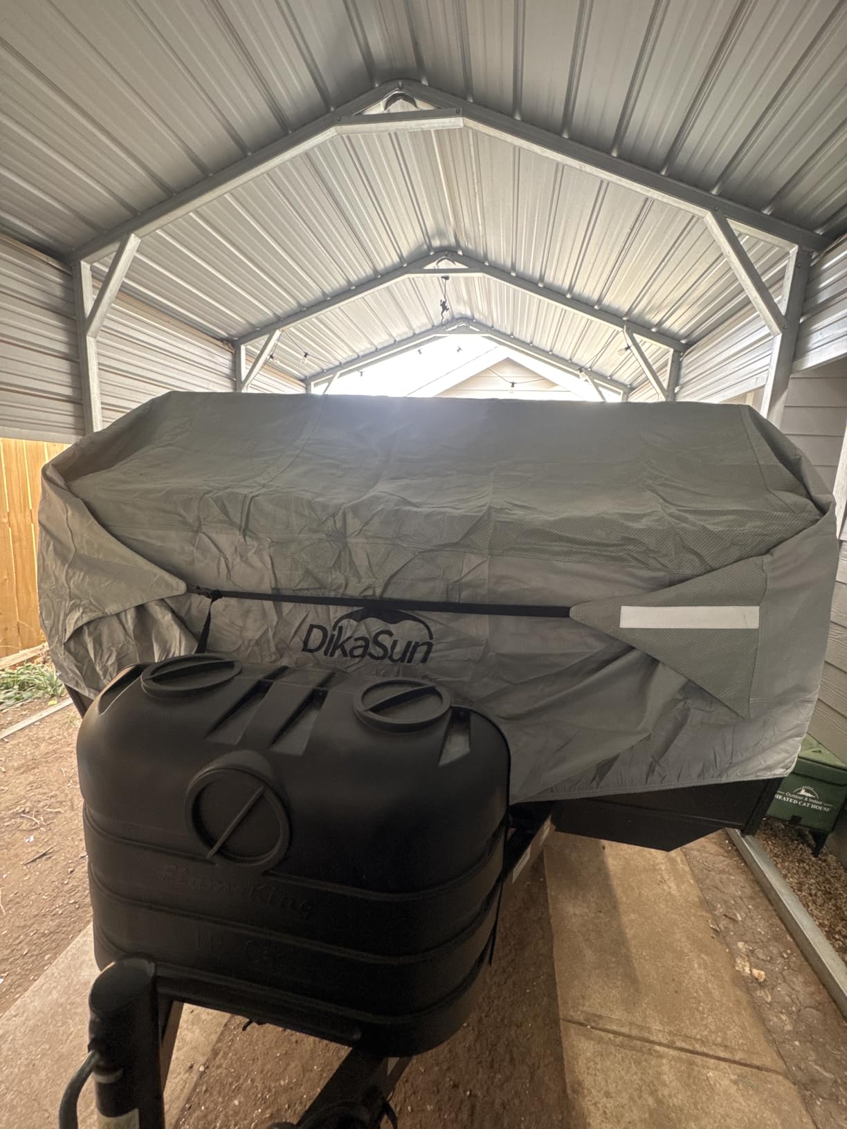 Travel Trailer RV Cover 24' ~ 27', Upgraded 9 Layers Top Waterproof Camper Cover, Heavy Duty Toy Hauler RV Cover for Winter Snow with Tongue Jack Cover, Gutter Covers customer photo 2