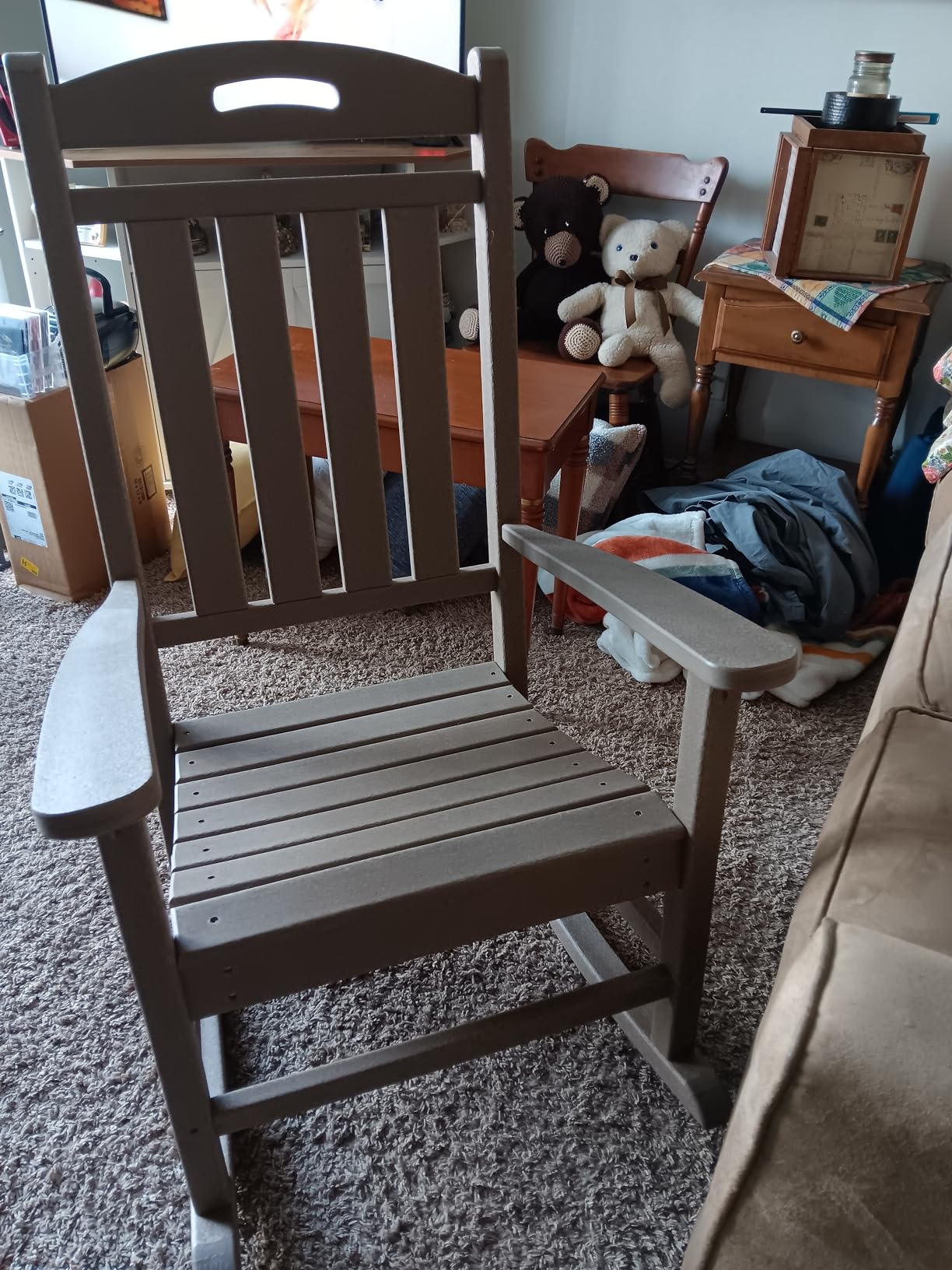 Oversized Outdoor Rocking Chair, HDPE Plastic High Back Rocking Chairs customer photo 1