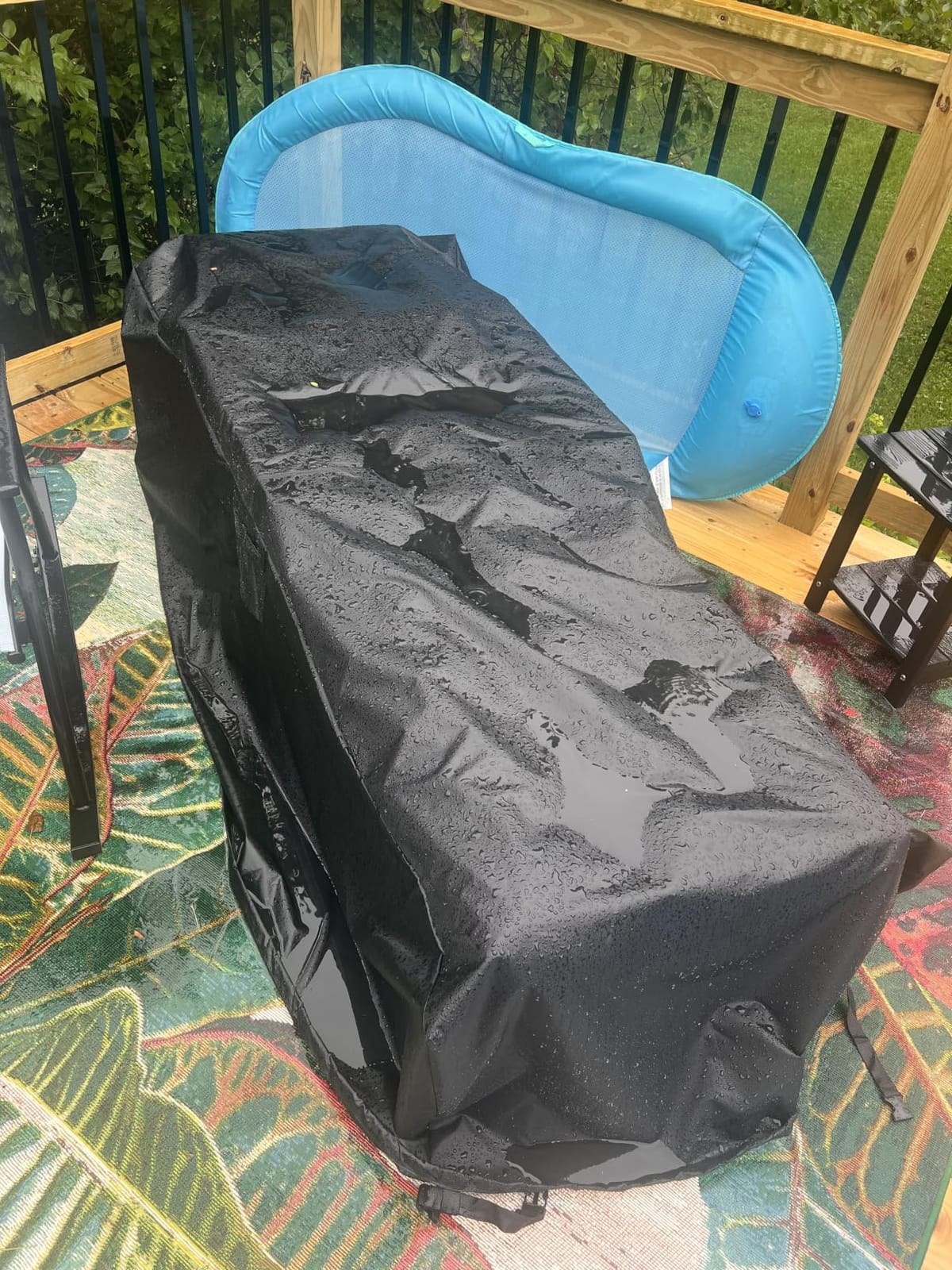 WLEAFJ Patio Chaise Lounge Cover Waterproof, 78L x 34W x 32H inch customer photo 1