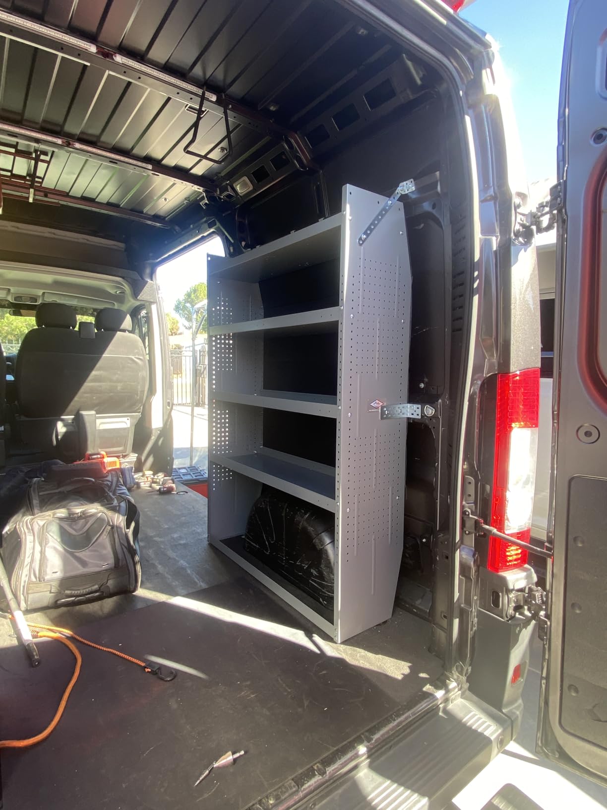 AA Products SH-6004 Steel Mid/High Roof Van Shelving Storage System | Fits Transit, NV, Promaster and Sprinter, 42''W x 60''H x 13''D customer photo 2