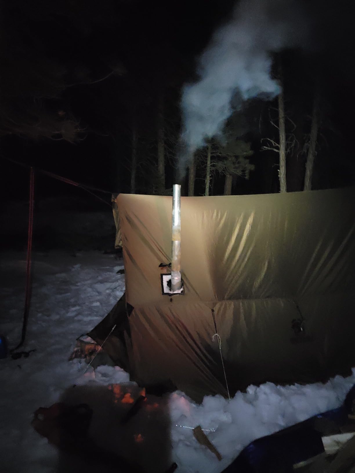 OneTigris ROCDOMUS Hot Tent with Stove Jack, 3000mm Waterproof | Large, Multiuse, Lightweight Hammock Tent for Wilderness Camping, Hiking, Bushcraft, Car Trips customer photo 1