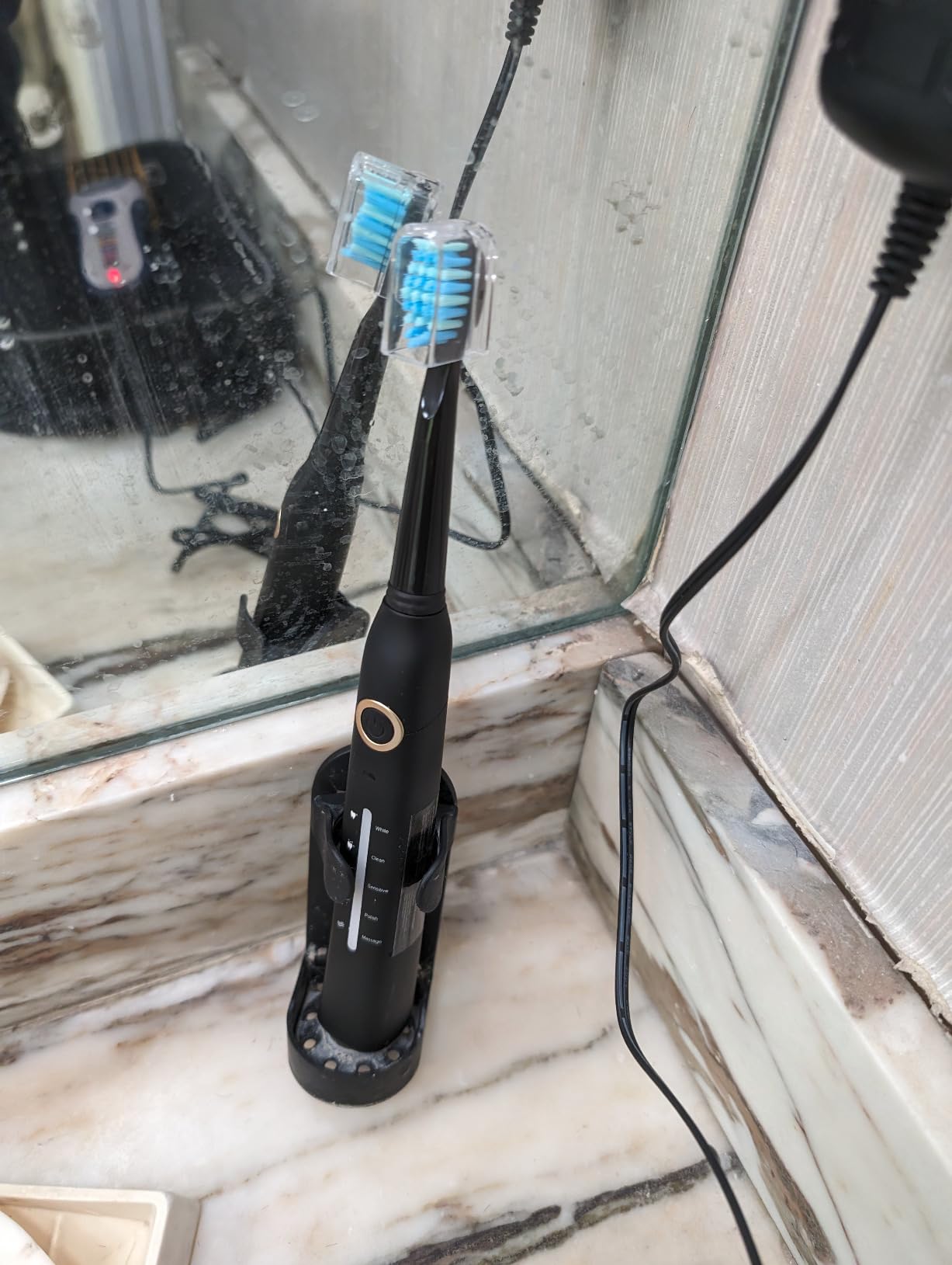 TEETHEORY Electric Toothbrush for Adults with 8 𝐁𝐫𝐮𝐬𝐡 𝐇𝐞𝐚𝐝𝐬, Sonic Electric Toothbrush with 40000 VPM Deep Clean 5 Modes, Rechargeable Toothbrushes Fast Charge 4 Hours Last 30 Days customer photo 2