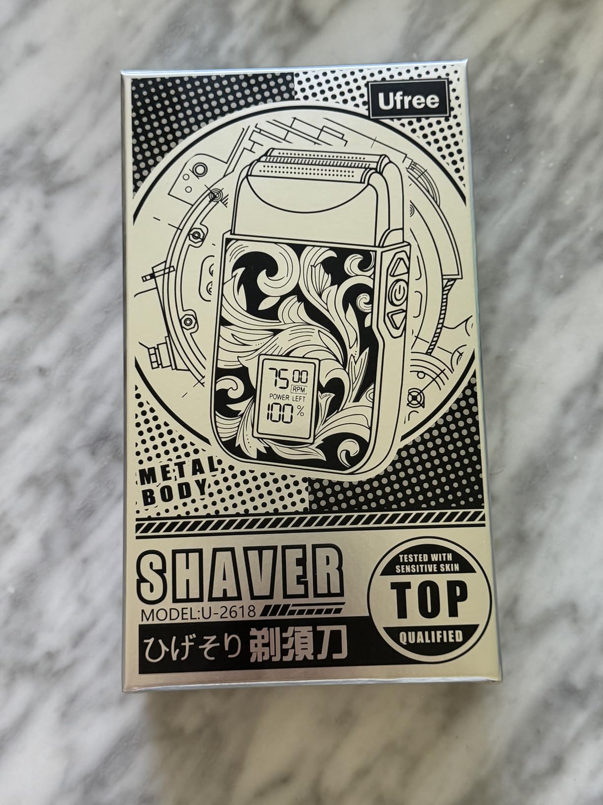 Ufree Foil Shaver for Men, Electric Razor, Face Shaver | Handles 1-2 mm Stubble, 3-Speed Motor for Coarse Thick Hair, Works on Face and Head, Type-C LED Display, Replaceable Foil customer photo 2