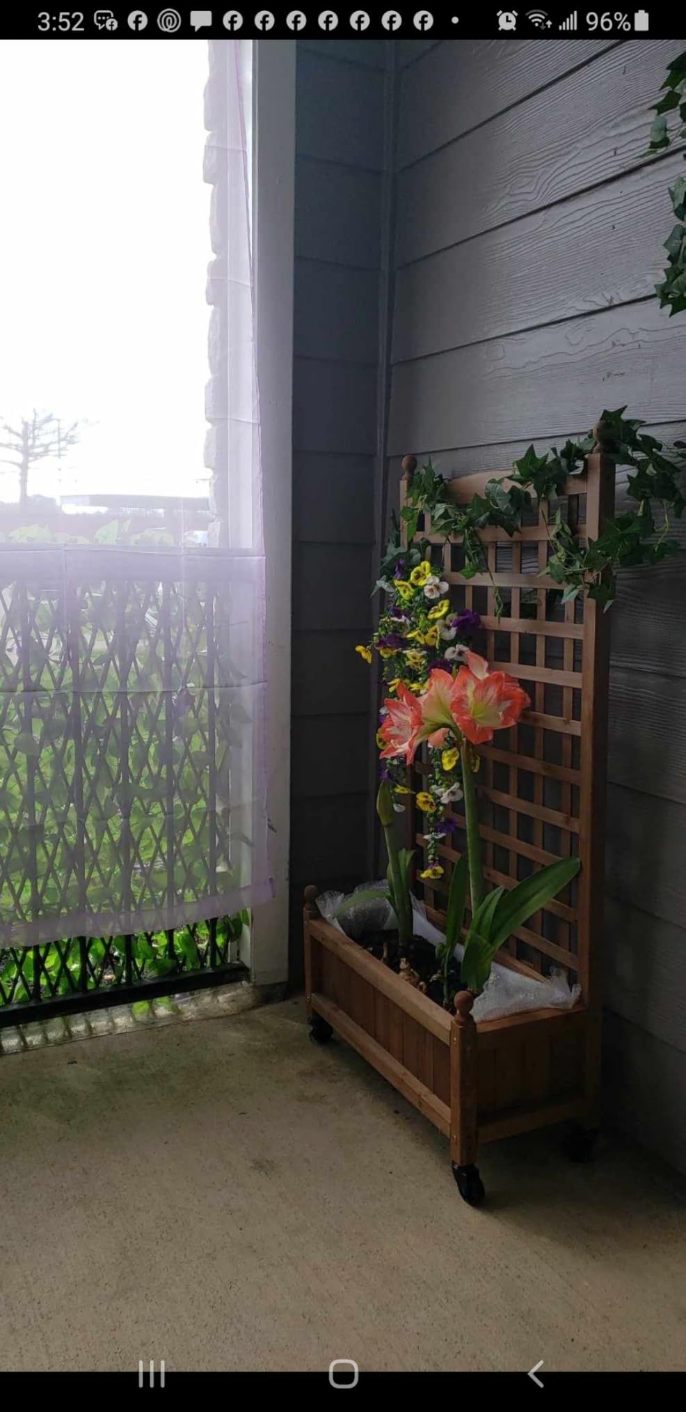 Yaheetech Planter Box with Trellis 50
