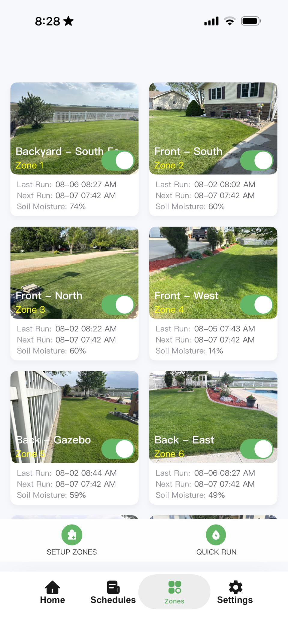 ImoLaza 8 Zone WiFi Smart Sprinkler Controller, ET Master Irrigation Timer | Real-Time ET, Smart Watering, Weather Skip, No Subscription, Remote App Control, Works with Alexa, Fault Alerts,OTA Upgrades customer photo 1