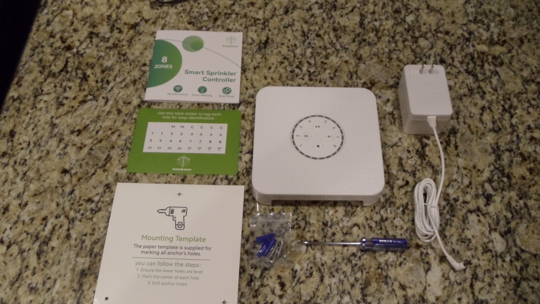 ImoLaza 8 Zone WiFi Smart Sprinkler Controller, ET Master Irrigation Timer | Real-Time ET, Smart Watering, Weather Skip, No Subscription, Remote App Control, Works with Alexa, Fault Alerts,OTA Upgrades customer photo 2