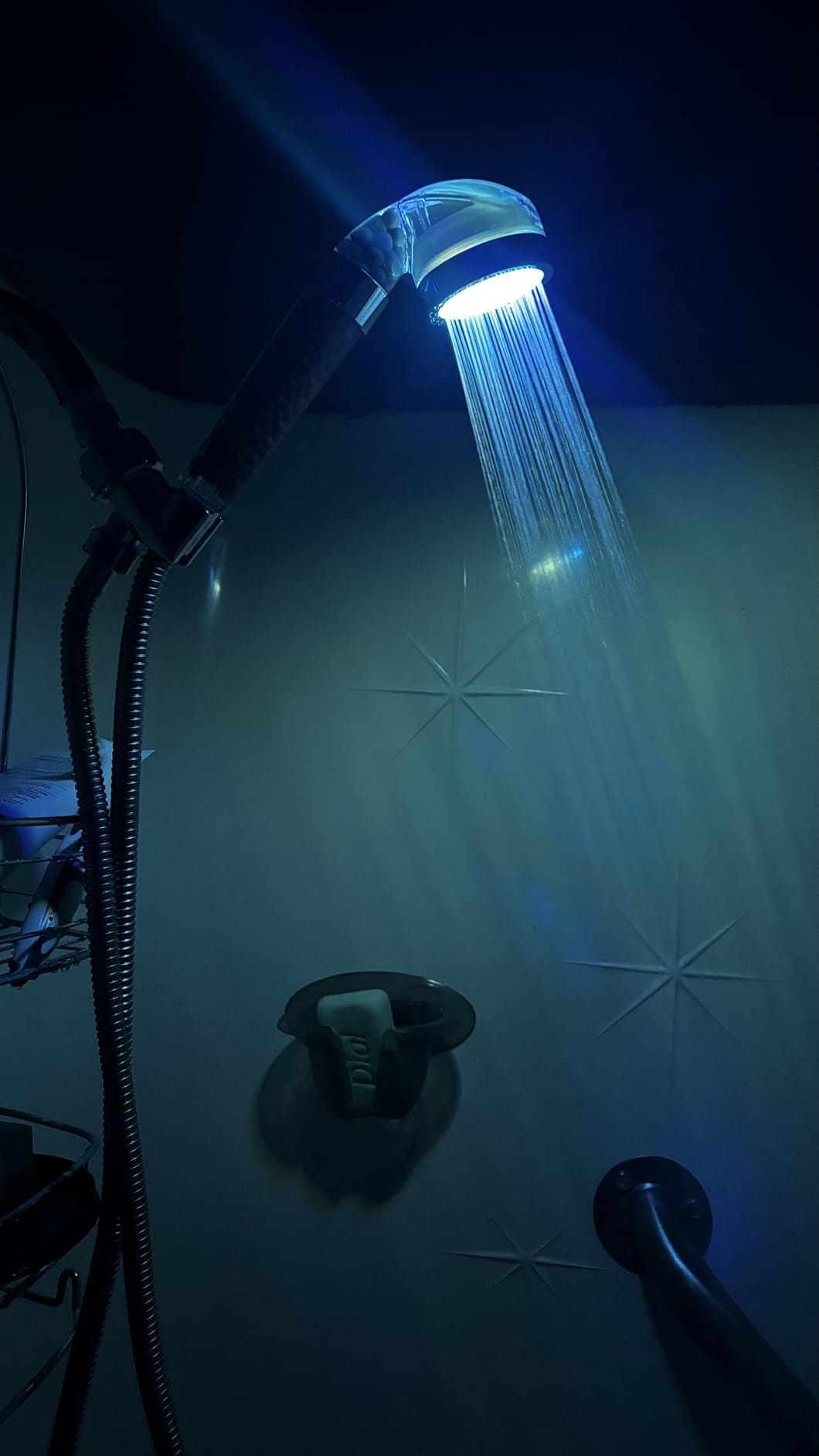 Vacto LED Handheld Shower Head Set with Filtration, Automatic 7-color Changing Shower Head Kit, High Pressure Handheld Shower Head with Hose and Bracket, Water Saving Showerheads with Filtration Beads customer photo 2