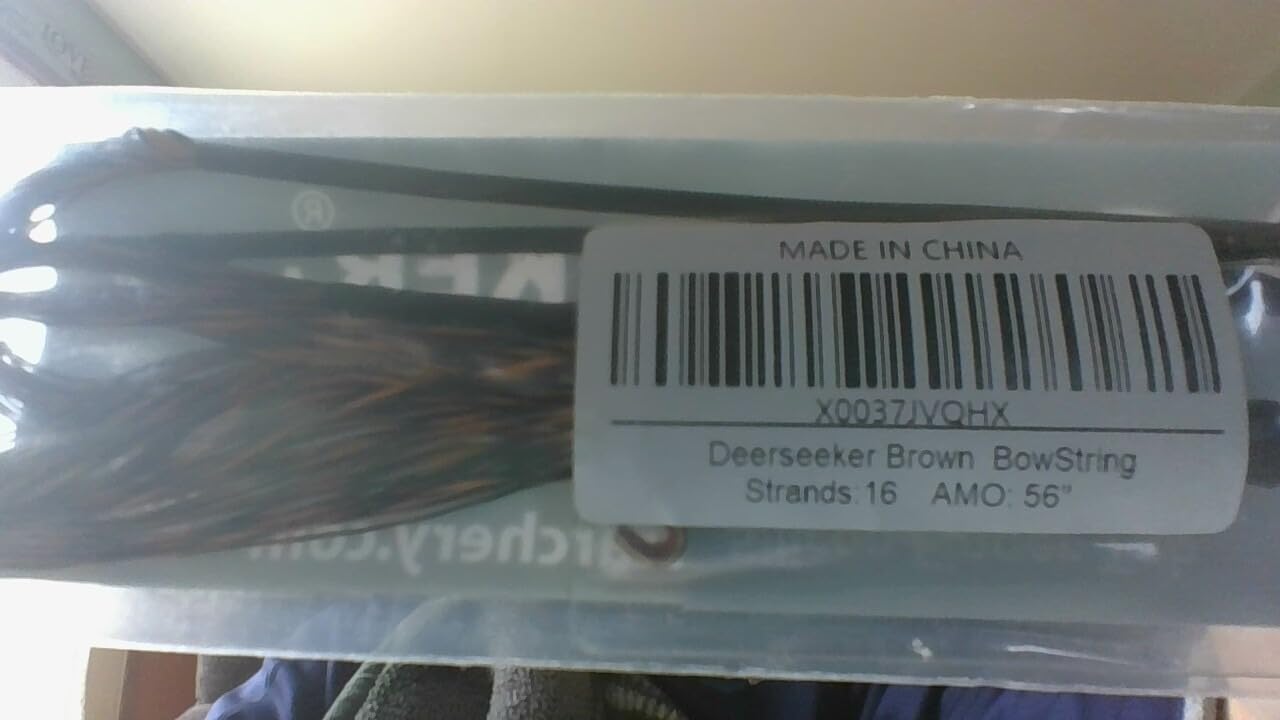 Deerseeker Archery Bowstring Set with 2 Nocking Points Dacron Recurve Bow String Replacement 12, 14, 16 Strands for Traditional Longbow Bow Shooting 48-70 inches (1pcs) customer photo 1