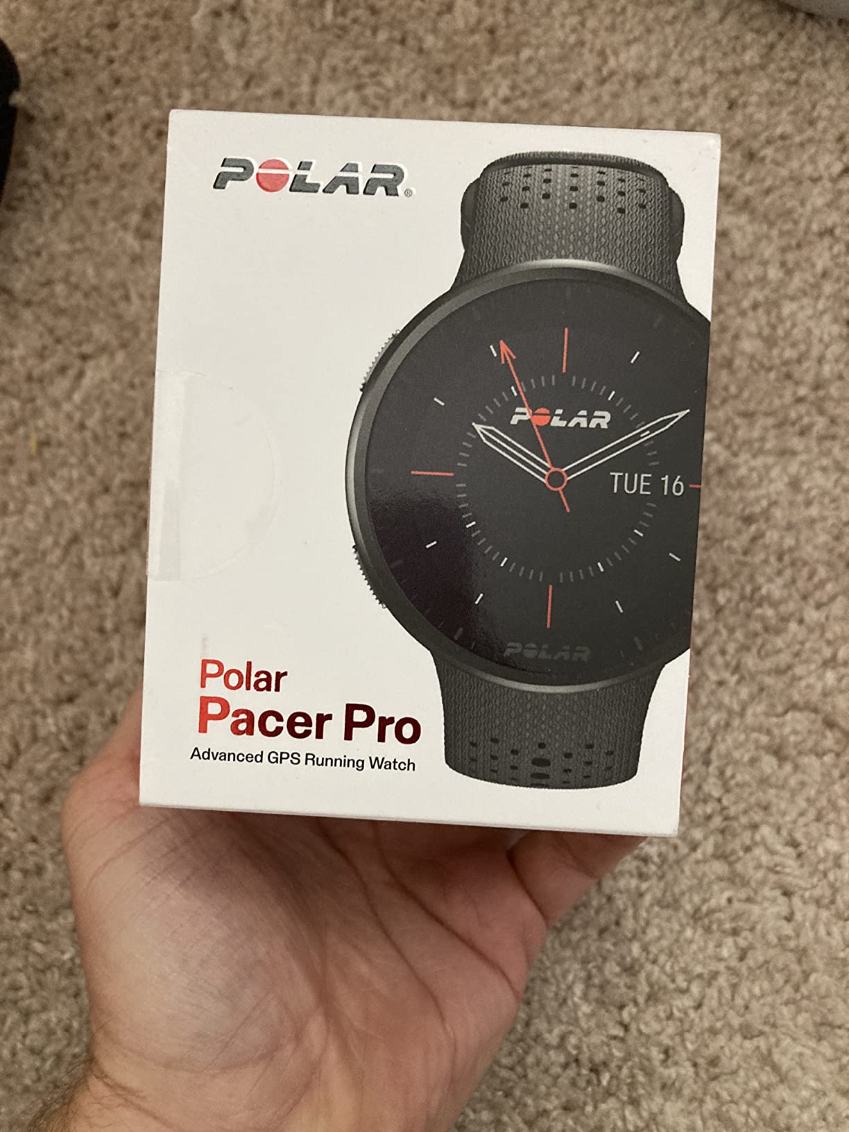 POLAR Pacer Pro Advanced Ultra-Light GPS Fitness Tracker Smartwatch for Runners with Training Program & Recovery Tools; S-L, for Men or Women, Grey-Black customer photo 2