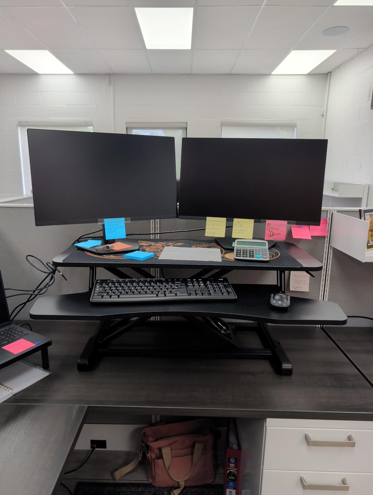 VIVO Black 26 in Standing Desk Converter, DESK-V026KB customer photo 1