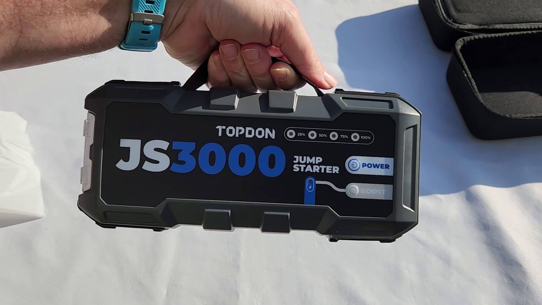 TOPDON JS3000 Jump Starter, 3000A, Boost Mode, 9L Gas/ 7L Diesel Engines customer photo 2