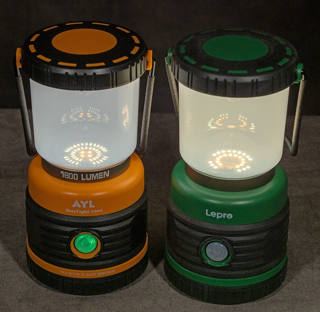 LED Camping Lantern, Battery Powered LED 1800LM, 4 Camping Lights Modes, Perfect Lantern Flashlight for Hurricane, Emergency Light, Storm, Power Outages, Survival Kits, Hiking, Fishing, Home and More customer photo 2