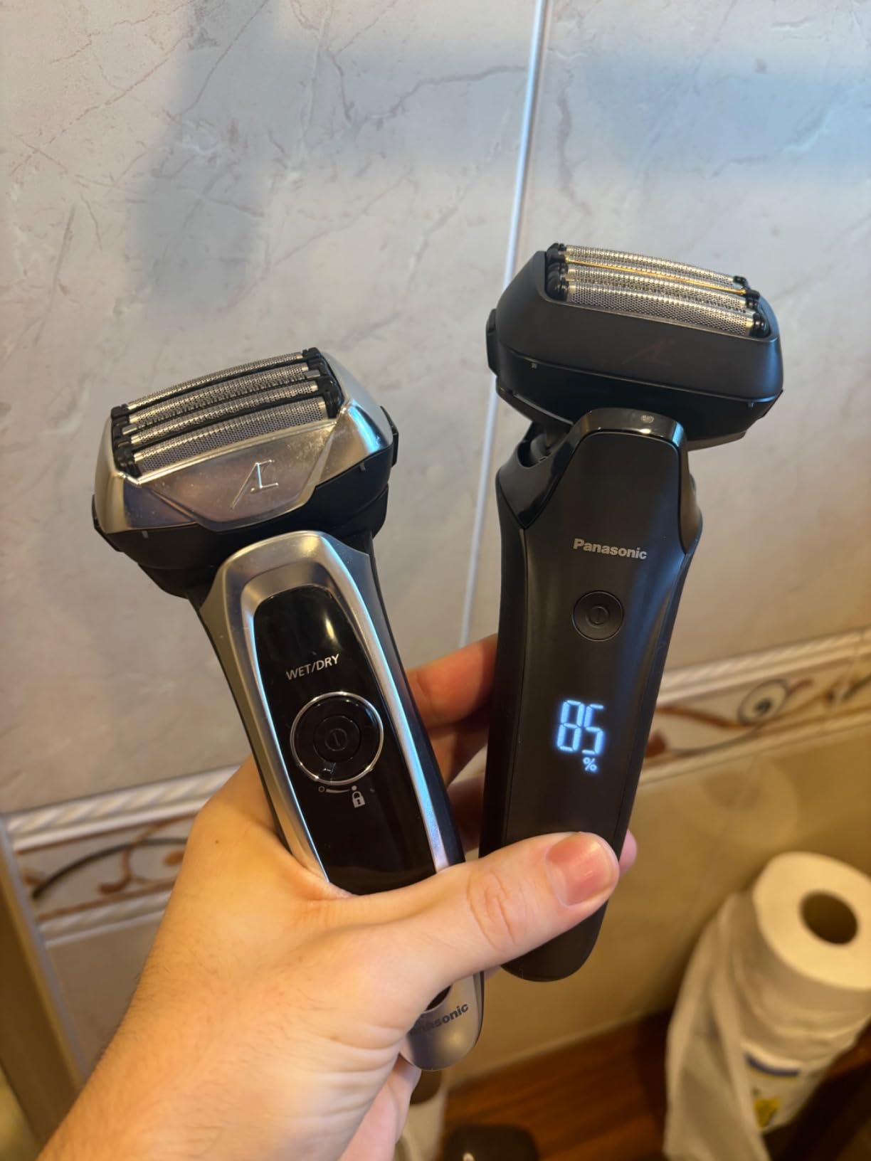 Panasonic ARC6 Electric Razor for Men Face, Wet & Dry Foil Shavers for Men, Pop-Up Trimmer, Ultra-Fast 6-Blade, Smart Shave Sensor, 22D Flexible Pivoting Head - ES-LS8A-K (Black) customer photo 1