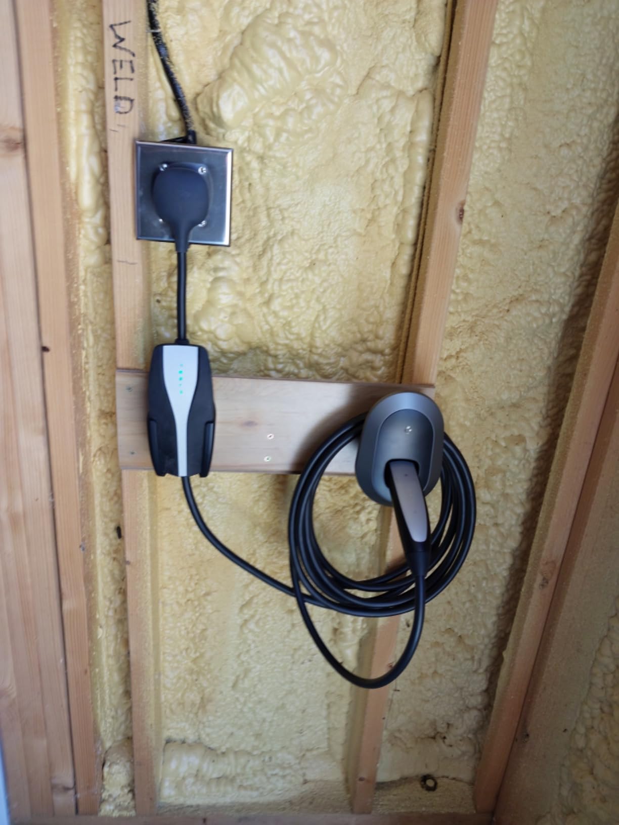 Spigen Bespoke All-in-One Cable Organizer Wall Mount - Dark Silver | Designed for All Tesla Mobile Charger Cable [Model 3/Y/YL/X/S 2026/2025/2024/2023/2022] customer photo 2