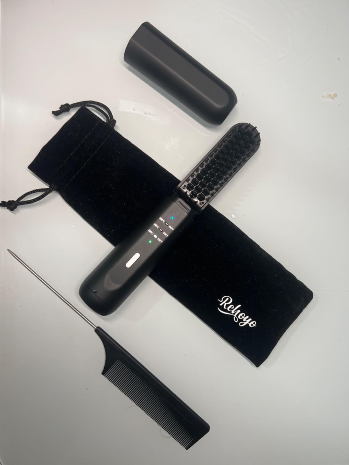 Cordless Beard Straightener for Men, Heated Beard Brush For Travel & Home customer photo 1