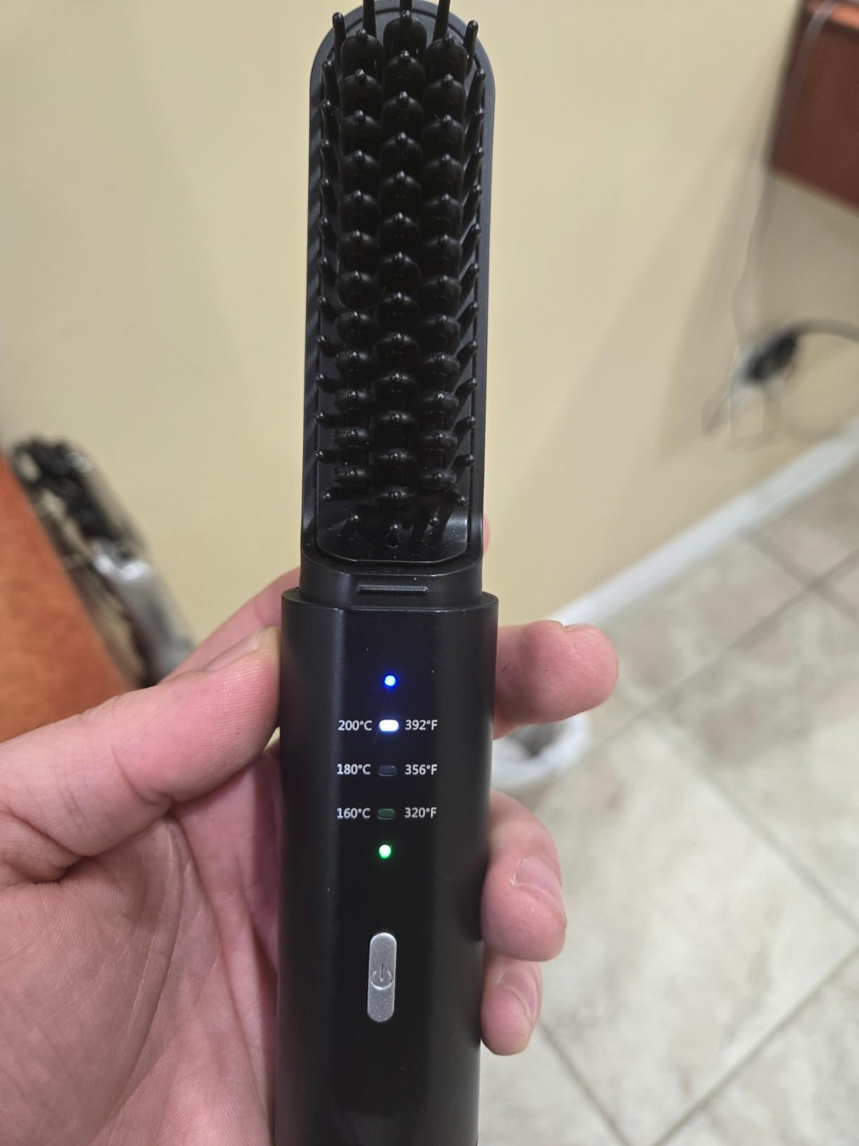 Cordless Beard Straightener for Men, Heated Beard Brush For Travel & Home customer photo 2