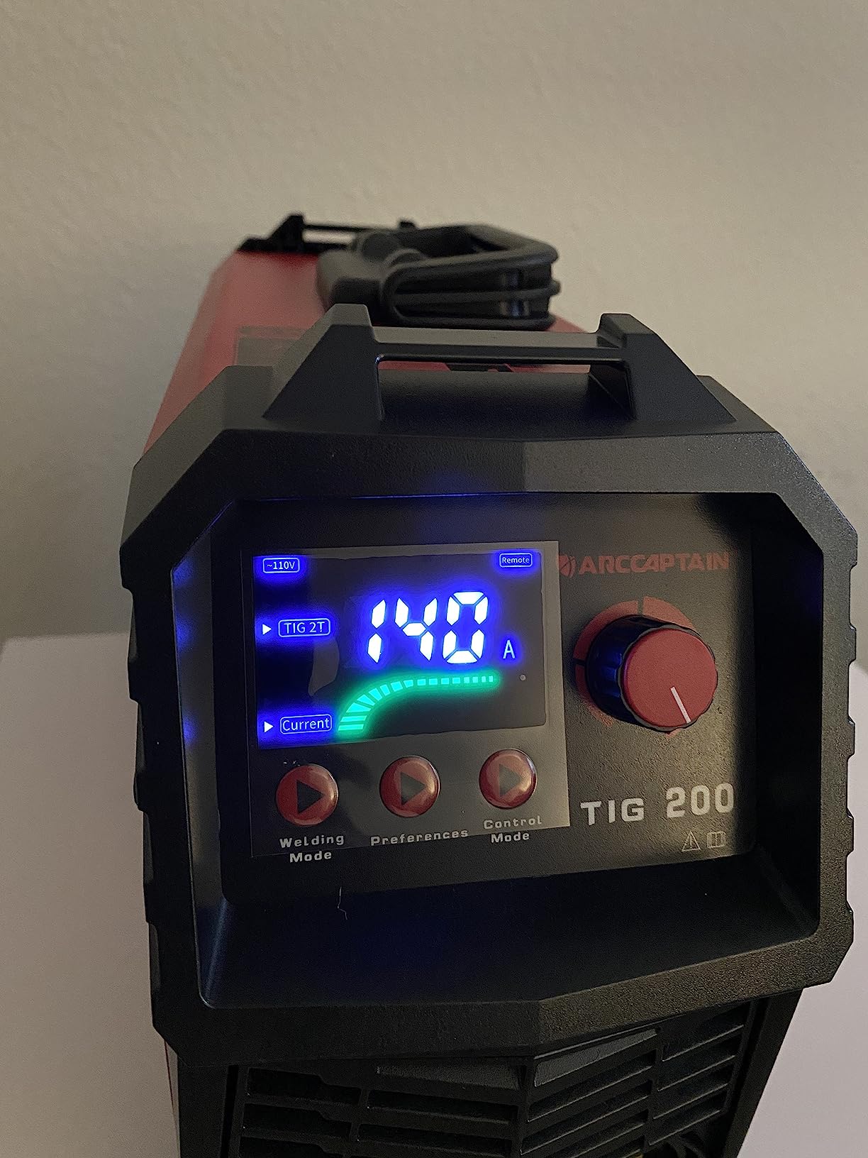 ARCCAPTAIN 200A TIG Welder, 110V/220V TIG/Stick 2 IN 1 Welding Machine | High Frequency DC TIG, 2T/4T Function / LED Digital Display / Includes Tungsten Electrode / Dual Voltage / TIG200 customer photo 2