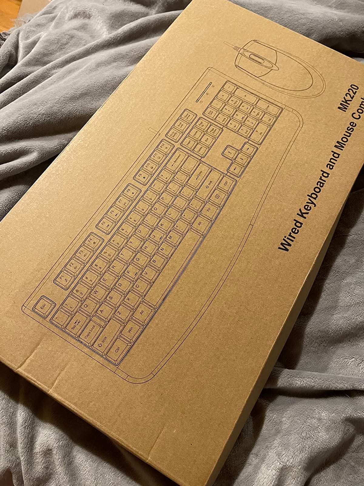 EDJO Wired Keyboard and Mouse Combo,Ergonomic with Palm Rest,Full Size customer photo 1