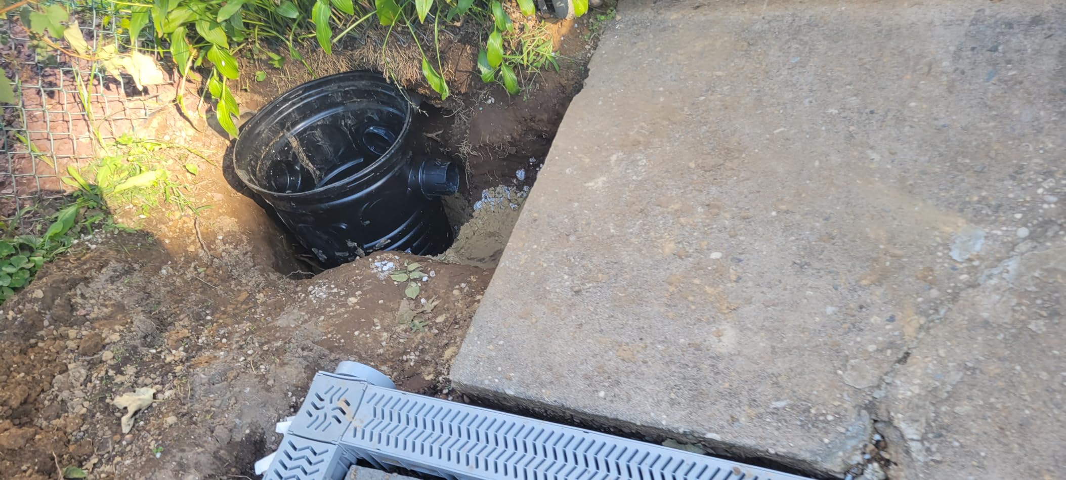 Source 1 Drainage Trench and Driveway Channel Drain with Concrete Grey Grate, 3-Pack customer photo 1