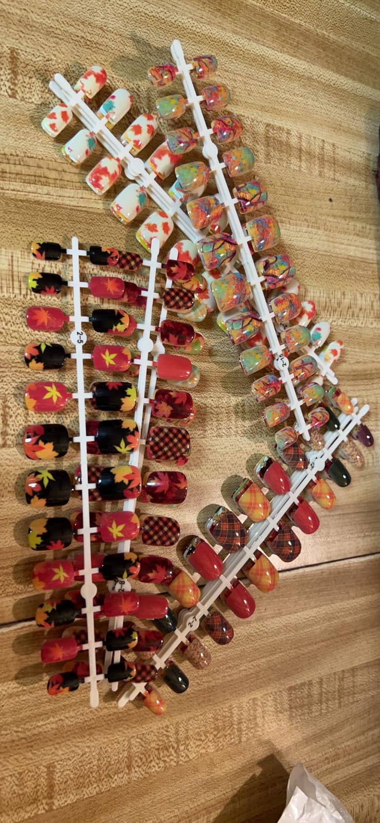 kacctyen 384 Pcs 16 Pack Fall Thanksgiving Press on Nails, Elegant Pattern customer photo 1