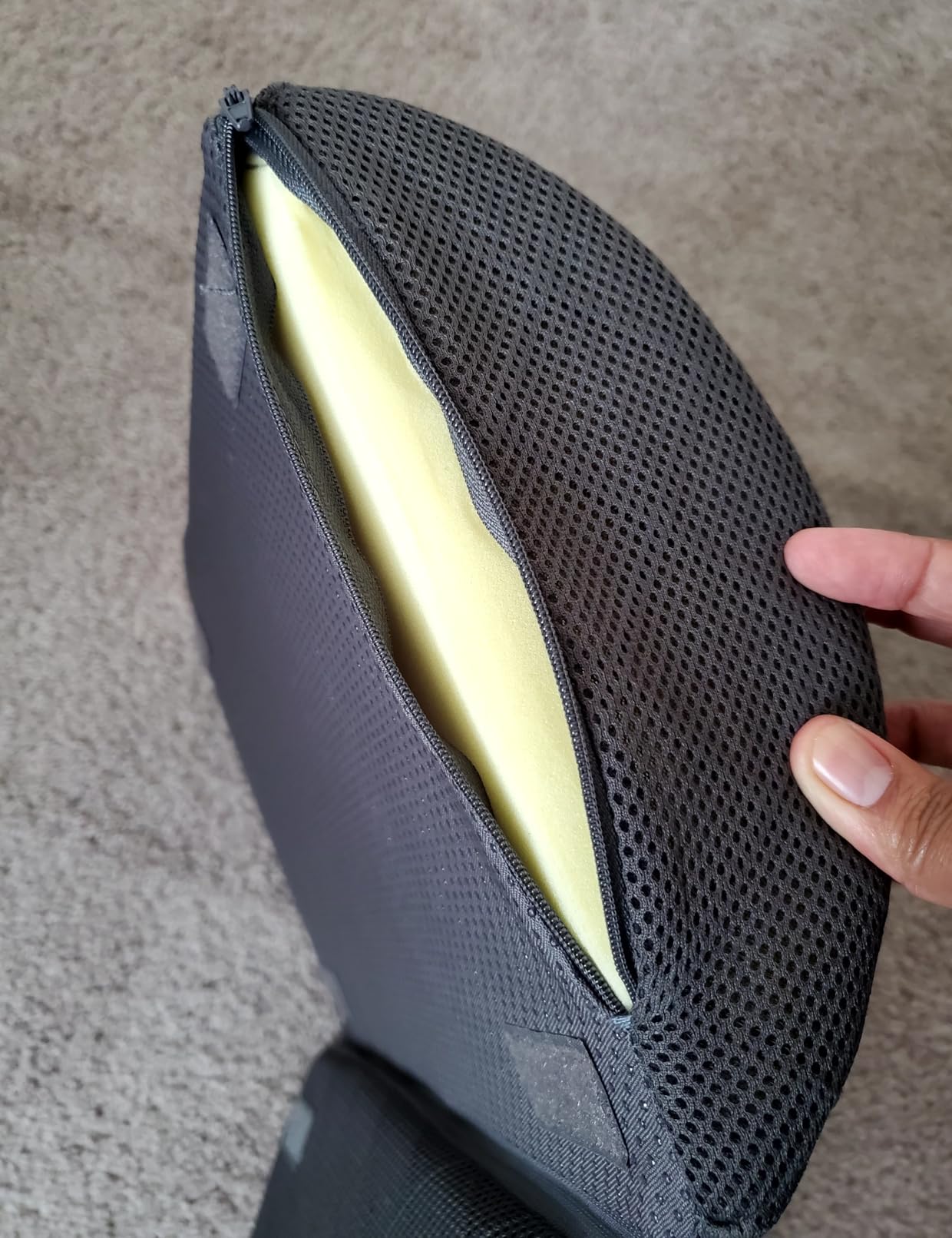 CushZone Foot Rest for Under Desk at Work, Grey customer photo 2