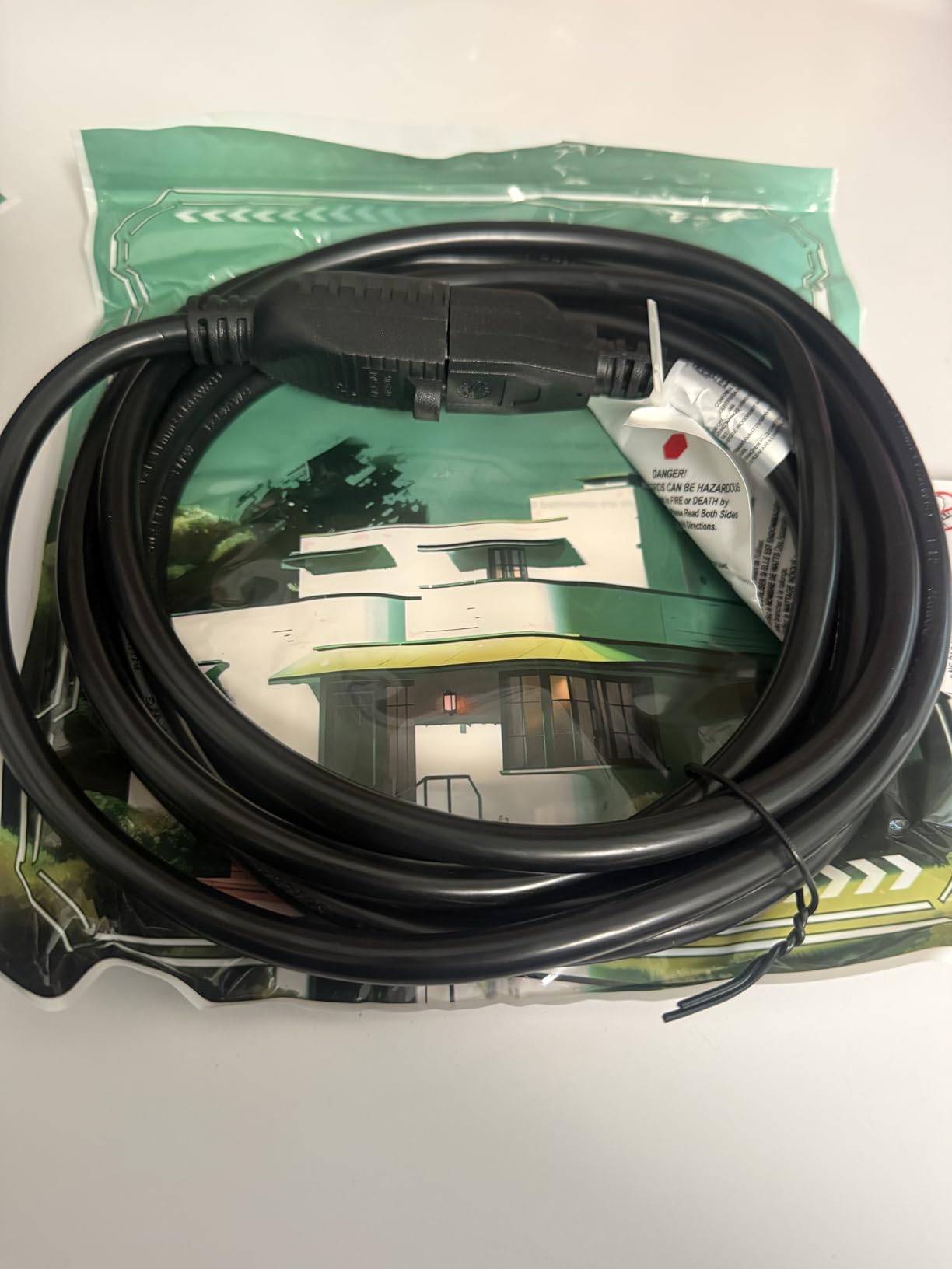 PLUGTUL Outdoor Extension Cord 50 FT | 16/3 Gauge Black Heavy Duty 3 Prong Extension Cord, 13A 1625W SJTW, ETL Listed, Great for Garden and Home customer photo 2