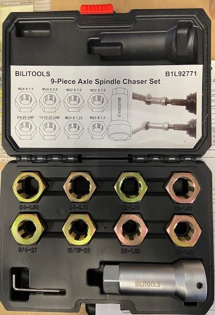 BILITOOLS 10-Piece Axle Spindle and Wheel Stud Thread Chaser Set customer photo 1