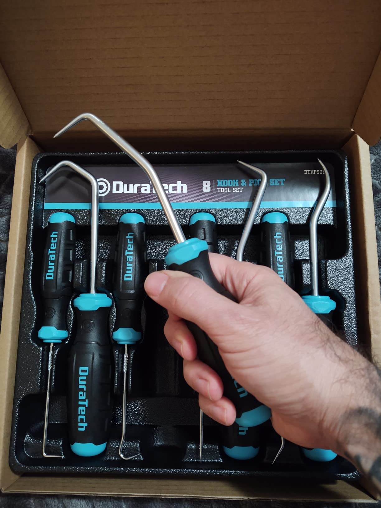 DURATECH 4-Piece Hook and Pick Set, Offset, Straight, 90° Pick and Hook customer photo 1