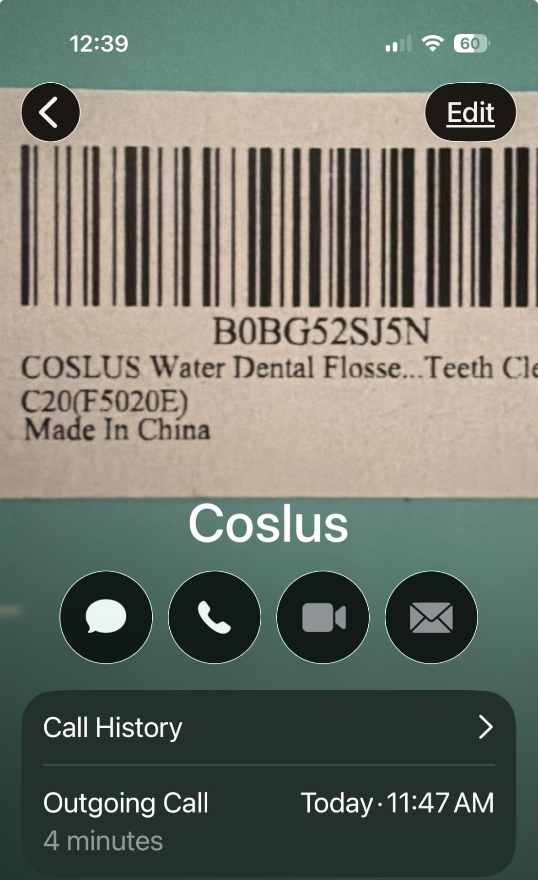 COSLUS ADA Accepted C20 Water Dental Flosser Teeth Pick, 300ML Larger Tank | Portable Rechargeable Oral Irrigator for Orthodontic & Sensitive Gums, Cordless for Travel, Family, Professional Set, White customer photo 2