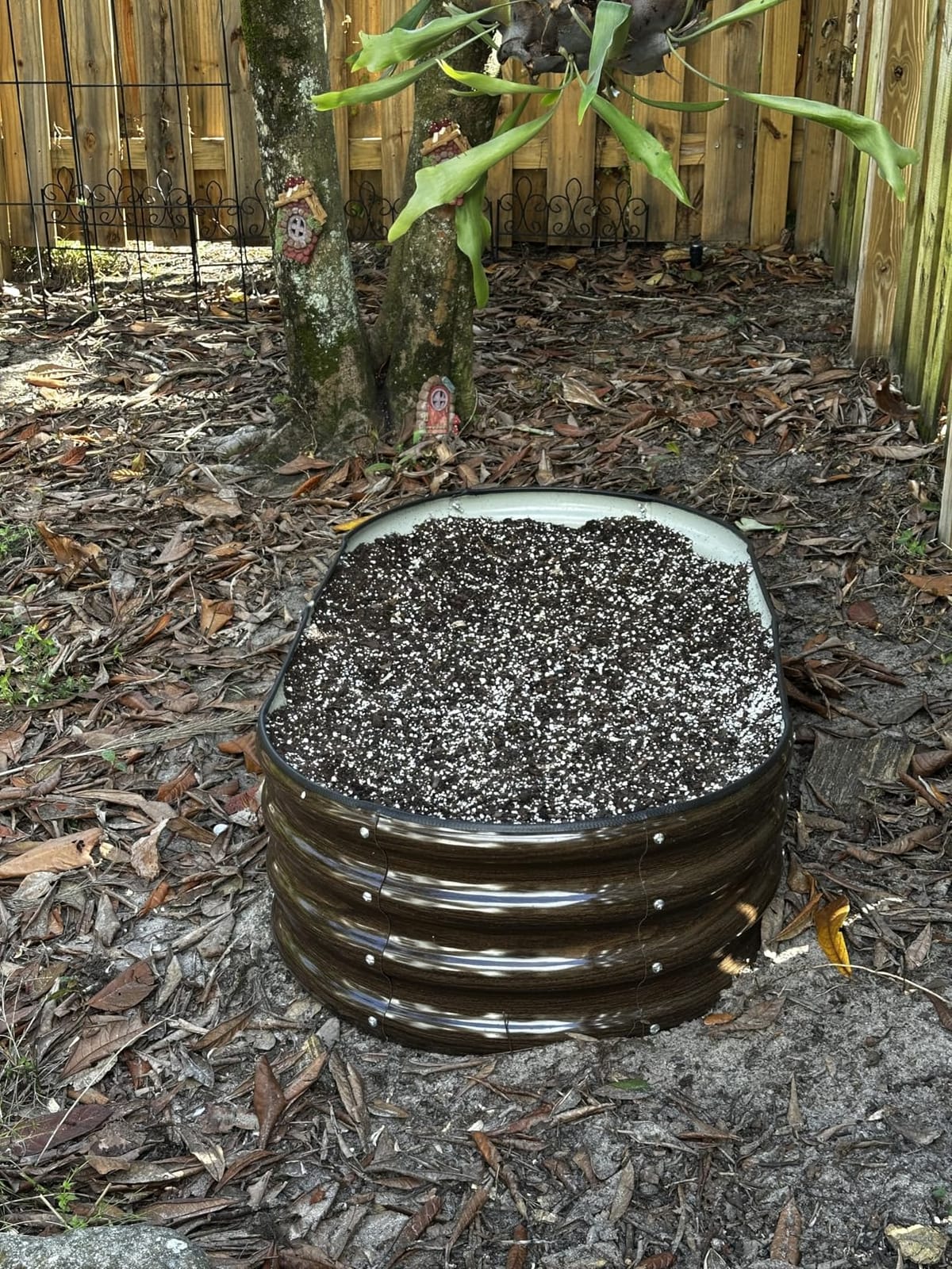 SnugNiture Galvanized Raised Garden Bed, 4x2x1ft Oval Metal Planter Box for Planting Outdoor Plants Vegetables customer photo 1