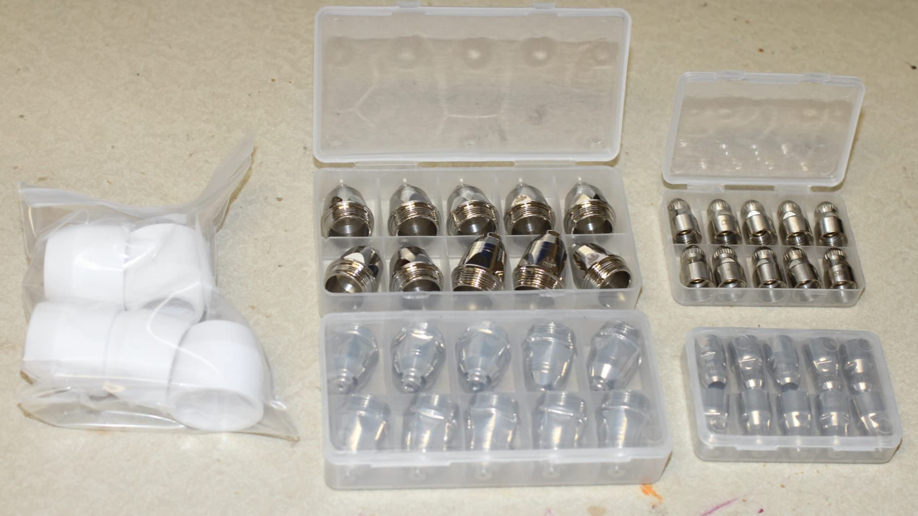 P80 Plasma Cutter Nozzle Electrodes Consumables 1.5 Tip 80Amp 45pcs Kit customer photo 2