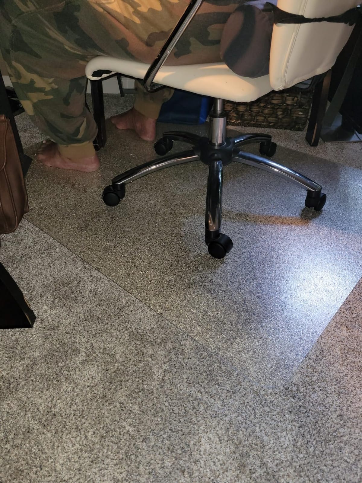 GORILLA GRIP Office Chair Mat for Carpet Floors, Heavy Duty, 29x47 Clear | Easy Glide Slip Resistant Mats Under Desk, Carpeted Floor Protector for Work and Gaming Rolling Chairs, Computer Accessories customer photo 2