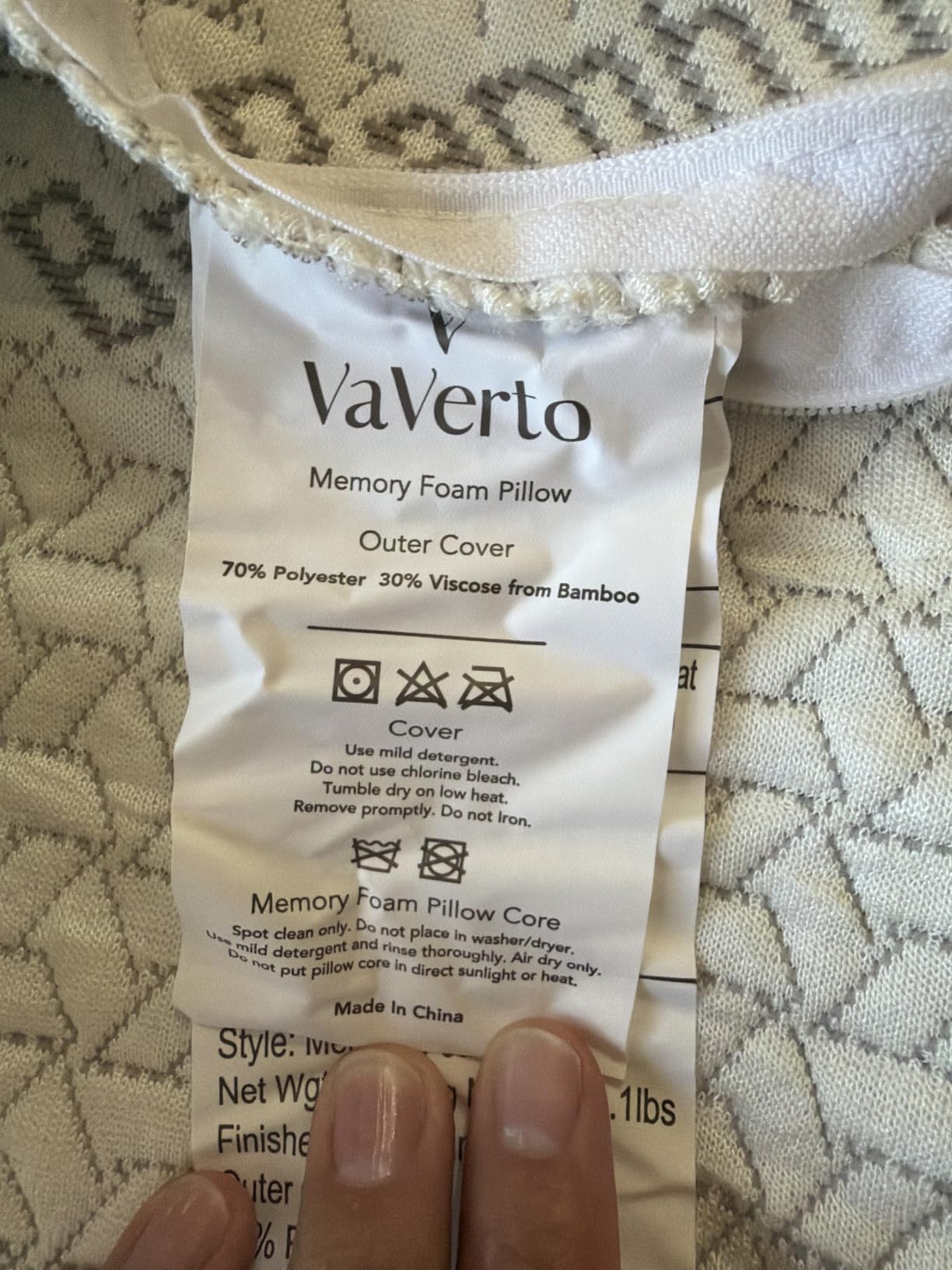 Vaverto Camping Pillow - Backpacking Memory Foam Travel Pillow 1-Pack customer photo 2