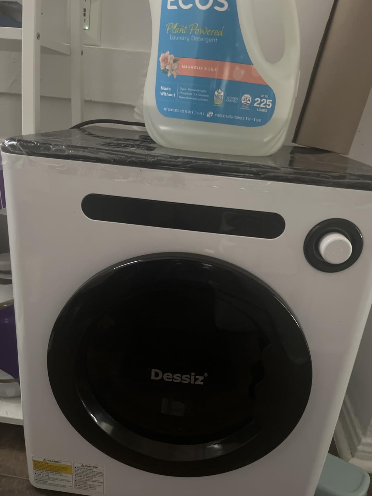 Dessiz 1.6 Cu.Ft., 11LBS Compact Dryer 950W Portable Clothes Dryer Machine with Stainless Steel Drum and Exhaust Hose, Dryer for RVs, Apartments, Dorm Rooms - Quiet, Sturdy, Easy to Use and LED Display customer photo 2