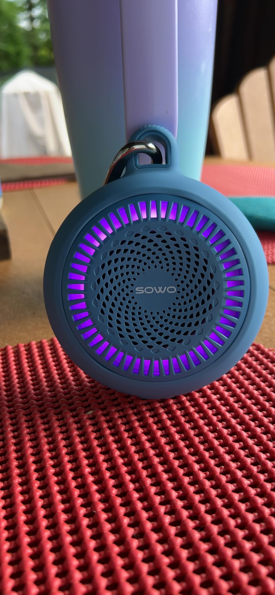 SOWO Shower Speaker Bluetooth Waterproof, Small Speaker Portable Wireless customer photo 2