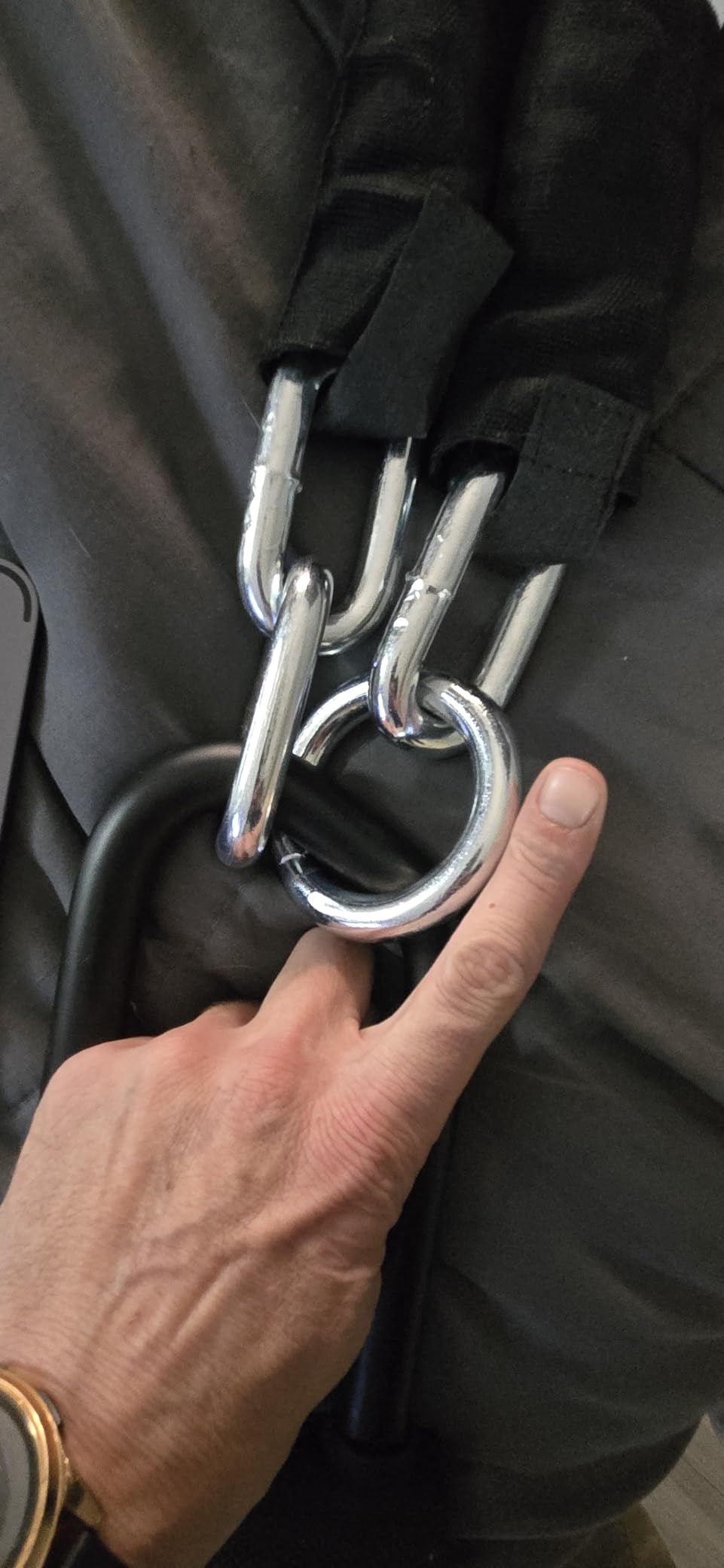 NDakter Bike Locks Heavy Duty Anti Theft 18mm Thick, Motorcycle U Lock with 4FT x 6mm Security Chain, 3Keys Large U-Shape Electric Bicycle Wheel Lock for Ebike, Escooter, Fat-Tire Dirt-Bike, Tricycle customer photo 2