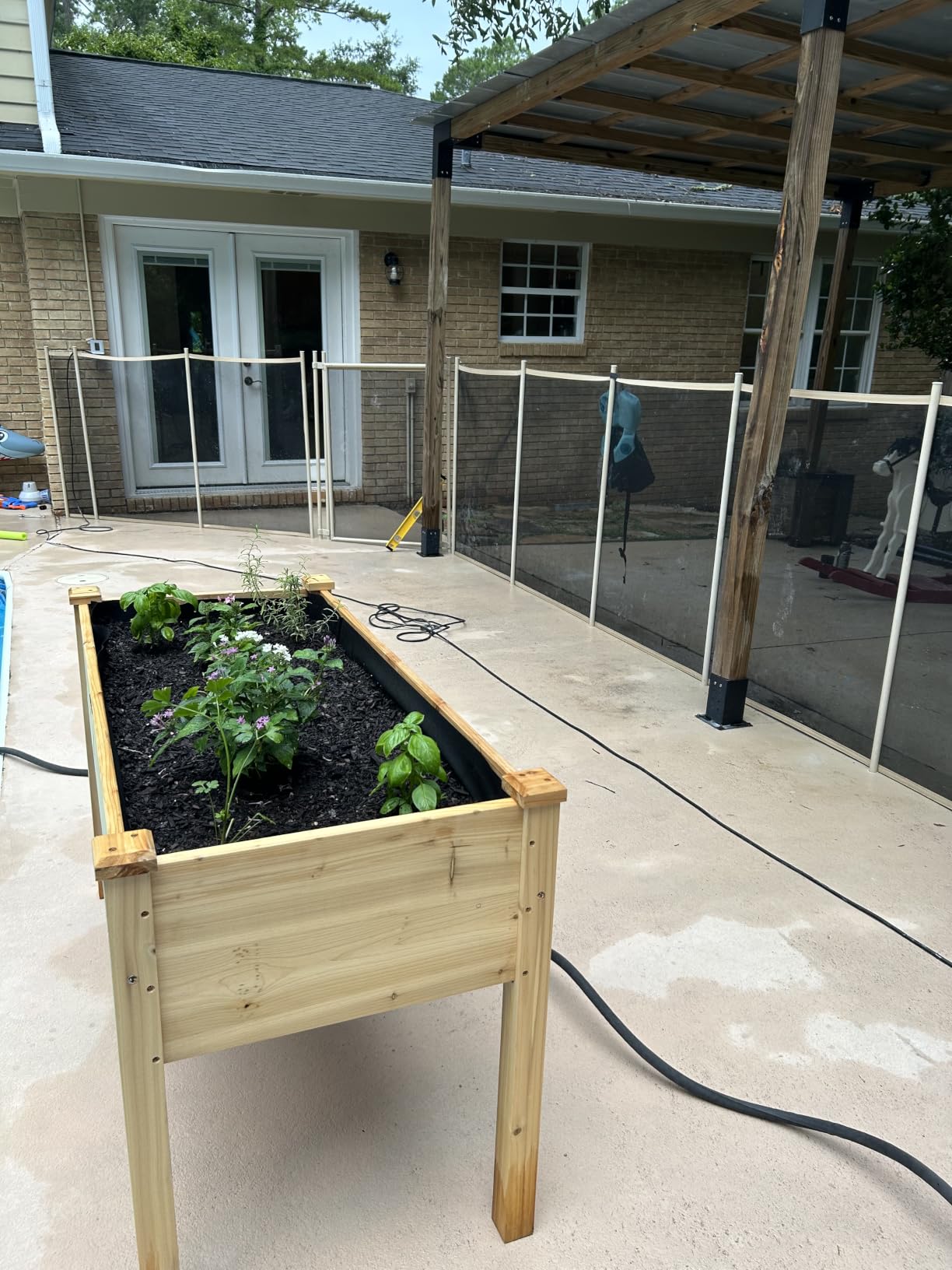 Best Choice Products 48 x 24 x 30 Inches Raised Garden Bed, Elevated Wood Planter Box Stand for Backyard, Patio, Balcony with Bed Liner, 200 Pound Capacity - Acorn Brown customer photo 2