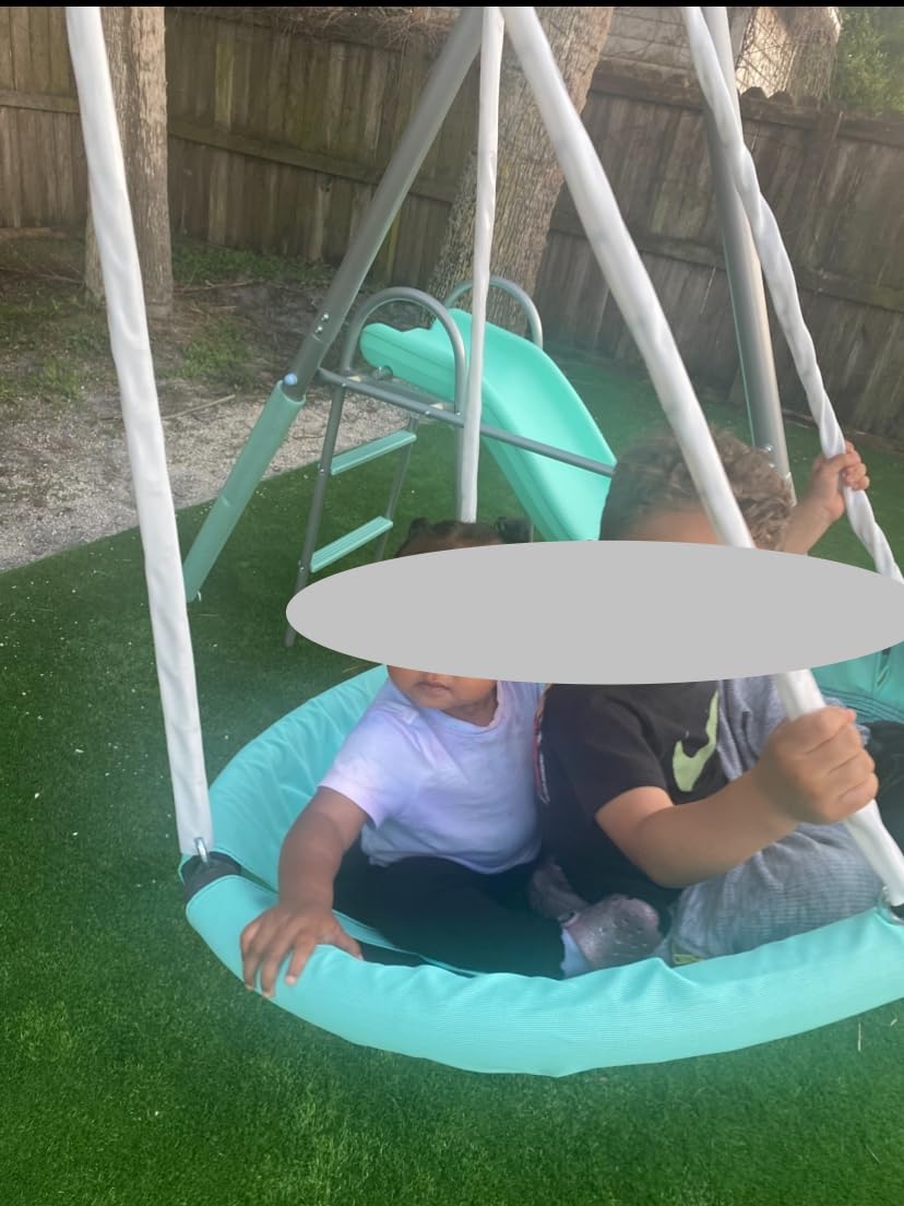 Sportspower Super Saucer Metal Swing Set: 2 Swings customer photo 1