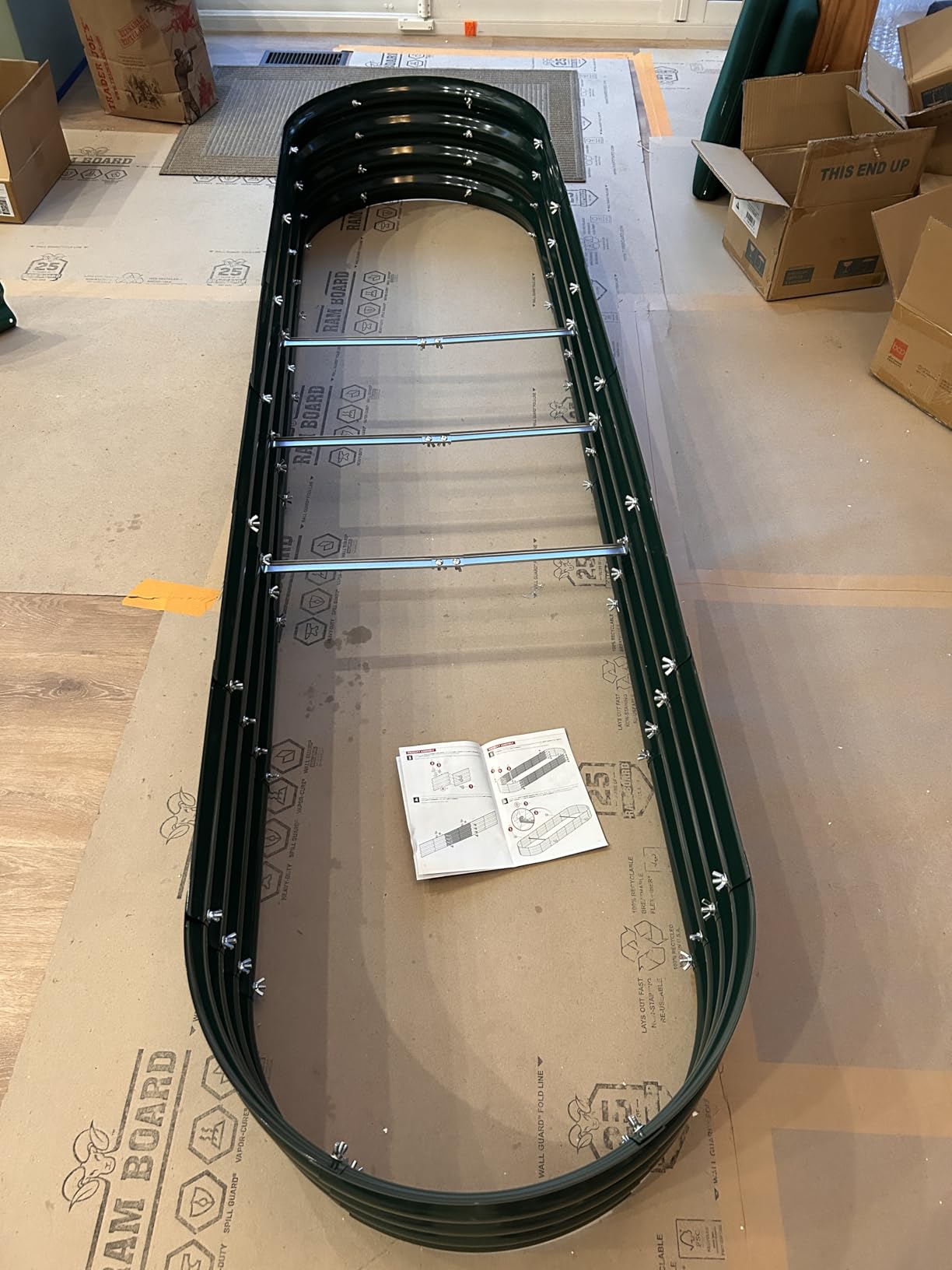 Best Choice Products 4x2x1ft Outdoor Metal Raised Garden Bed Outdoor, Oval Deep Root Planter Box for Vegetables, Flowers, & Herbs, 51 Gallon Capacity, Rubber Edge Guard, 100% Non-Toxic - Charcoal customer photo 2