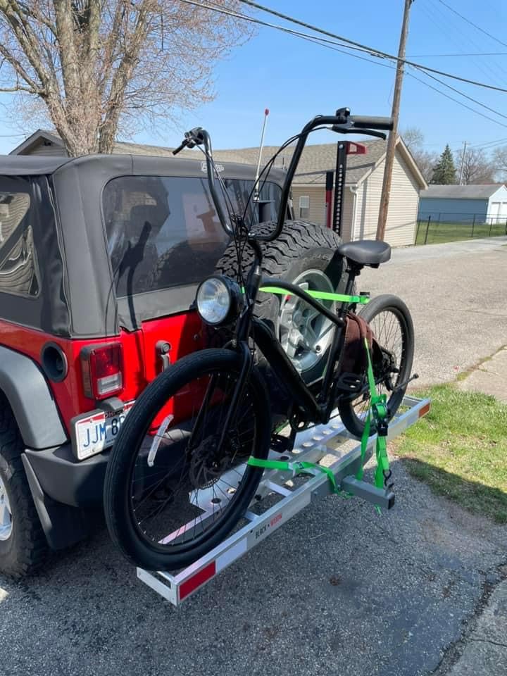 Black Widow eBike Rack with Ramp, 400 lb Cap, Fat Tire Bike Carrier customer photo 1