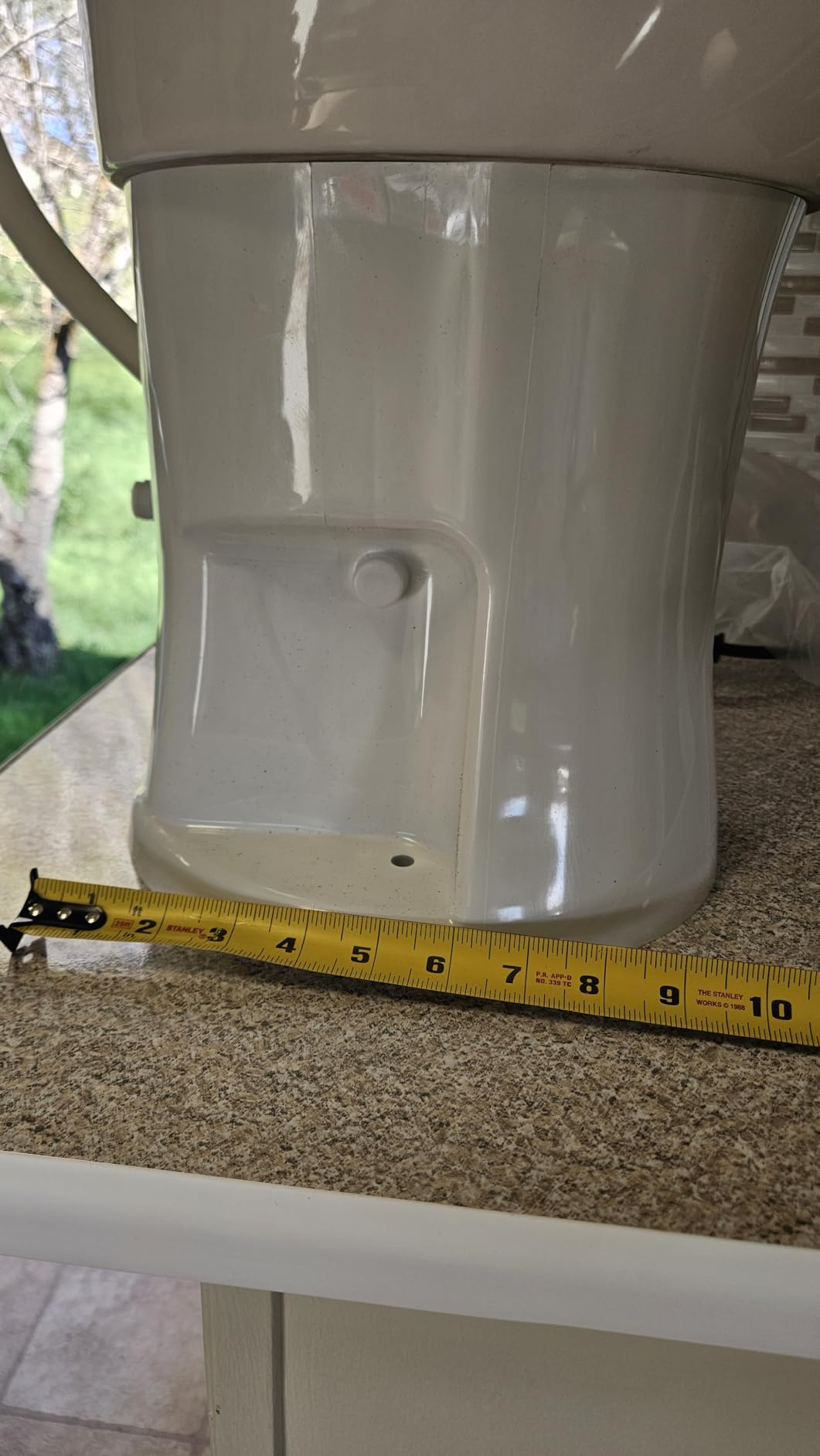 Dometic Model 410 Complete RV Toilet - Round Porcelain Bowl, Universal Fit & 2-Bolt Mount, 18